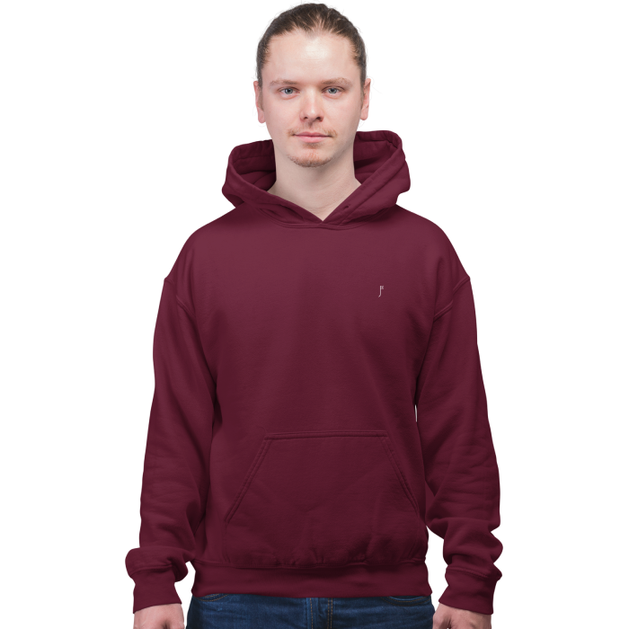 Plain Maroon Hoodie for Men The Jabro Store